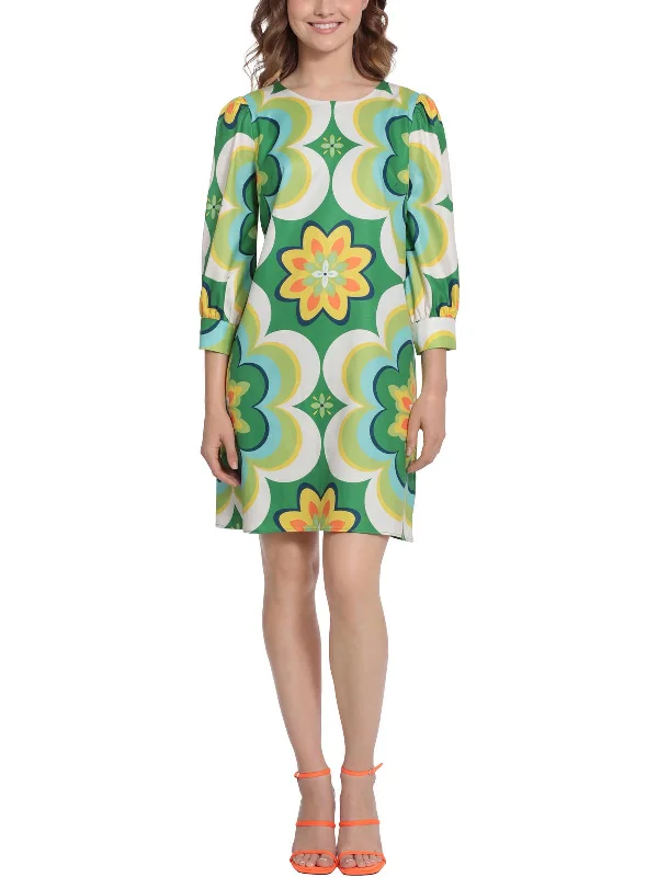 Epic Deals Womens Twill Printed Shift Dress