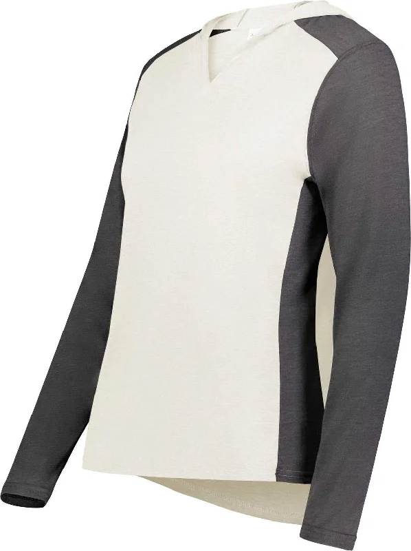 Price Drop Augusta 6902 Ladies Gameday Vintage Hoodie - Birch Carbon Heather