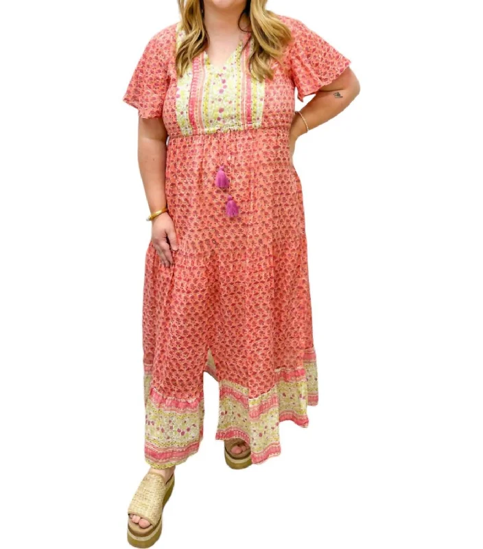 Take Advantage Lakelyn Dress In Golden Poppy
