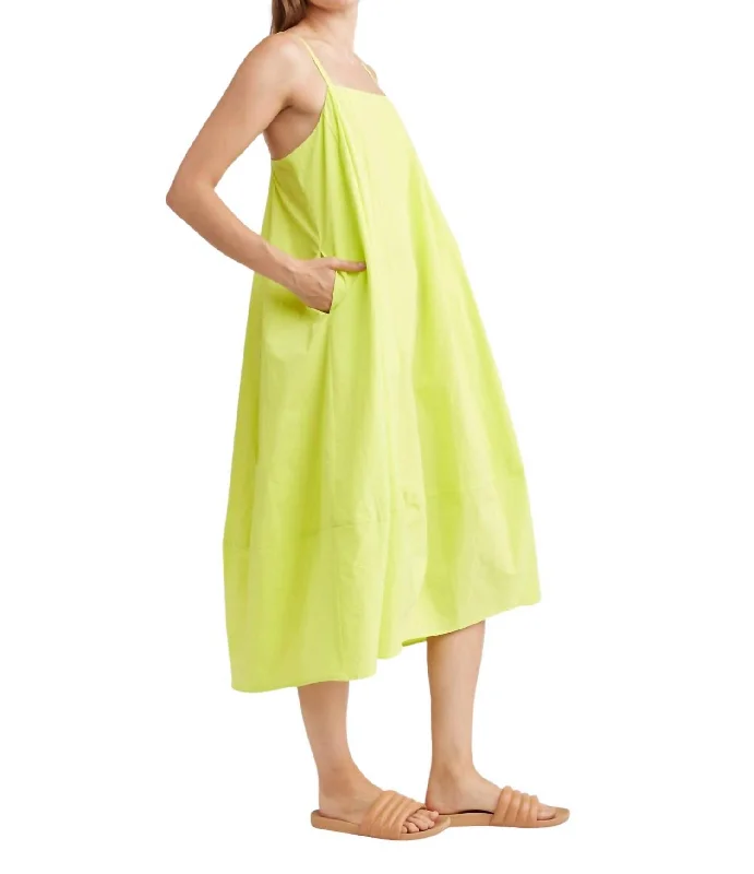 Exclusive Access Akari Midi Dress In Citron