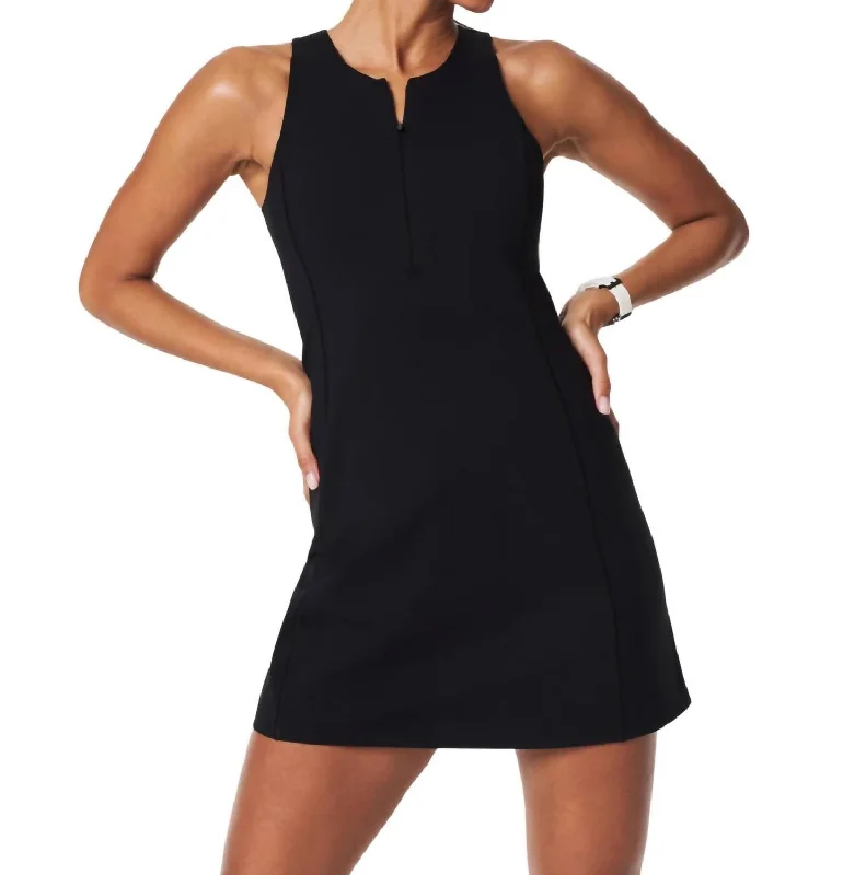 Fantastic Offers The Get Moving Zip Front Dress In Black
