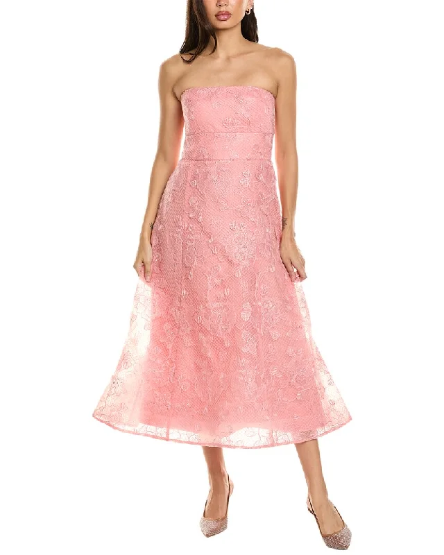 Massive Deals ML Monique Lhuillier Louisa Lace Midi Dress