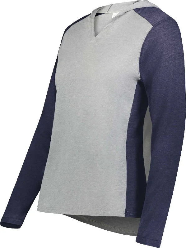 Big Discounts Augusta 6902 Ladies Gameday Vintage Hoodie - Gray Heather Navy Heather Big Discounts Augusta 6902 Ladies Gameday Vintage Hoodie - Gray Heather Navy Heather