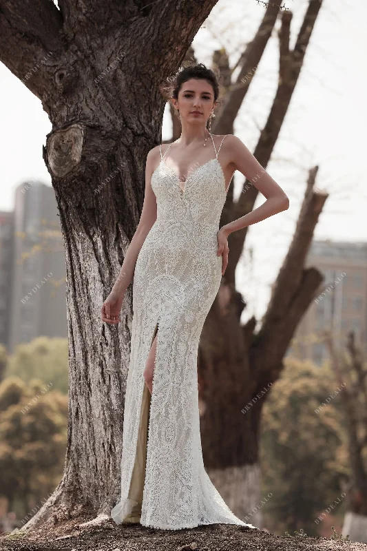 Bonus Savings Boho Lace Tassel Fit & Flare Wedding Dress