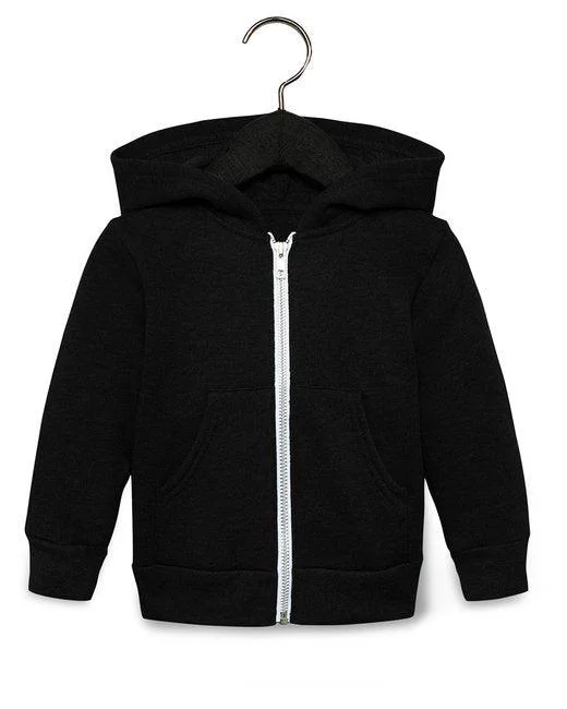 Blowout Sale Bella + Canvas Toddler Full-Zip Hooded Sweatshirt 3739T