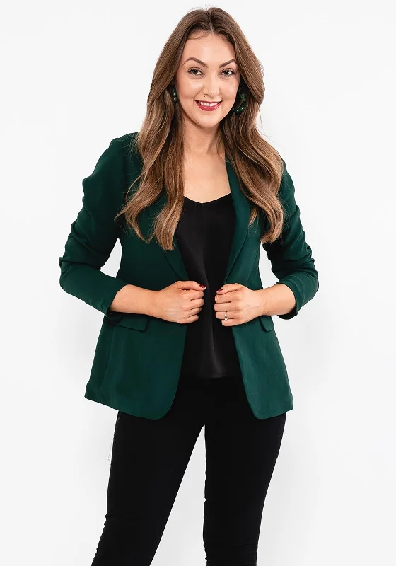 Don't Wait Seventy1 Single Button Blazer, Forest Green