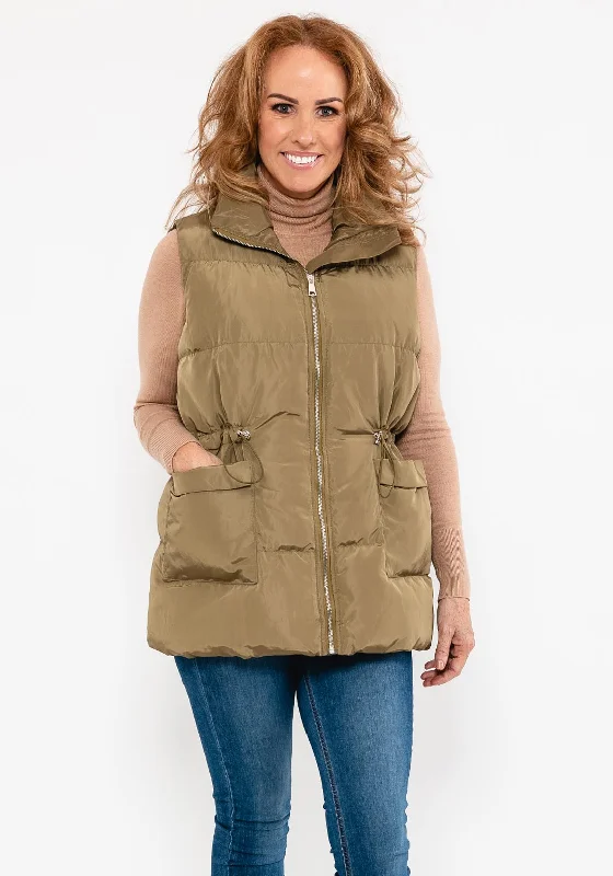 The Best Prices Seventy1 Puffer Gilet, Khaki