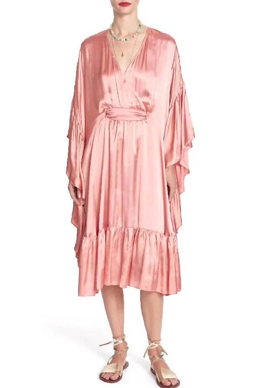 Year-End Clearance Paige Midi Dress In Terracotta