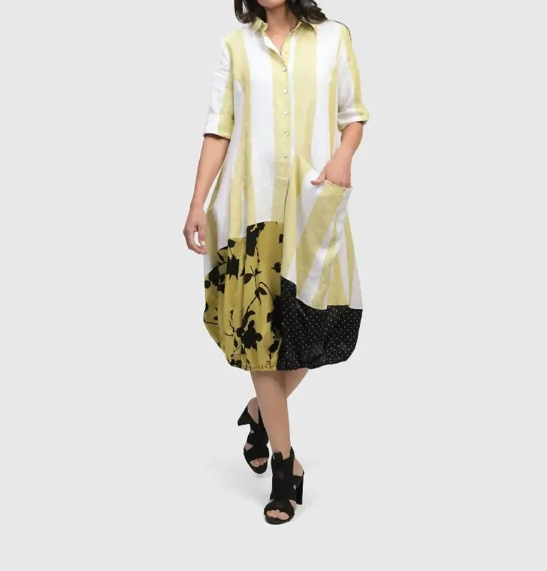 Savings Spectacular Wonderful Midi Dress In Limoncello